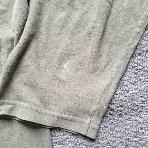 Vintage nike long sleeve shirt tee sz XL green yellow embroidered smoosh, flaw - Picture 13 of 15